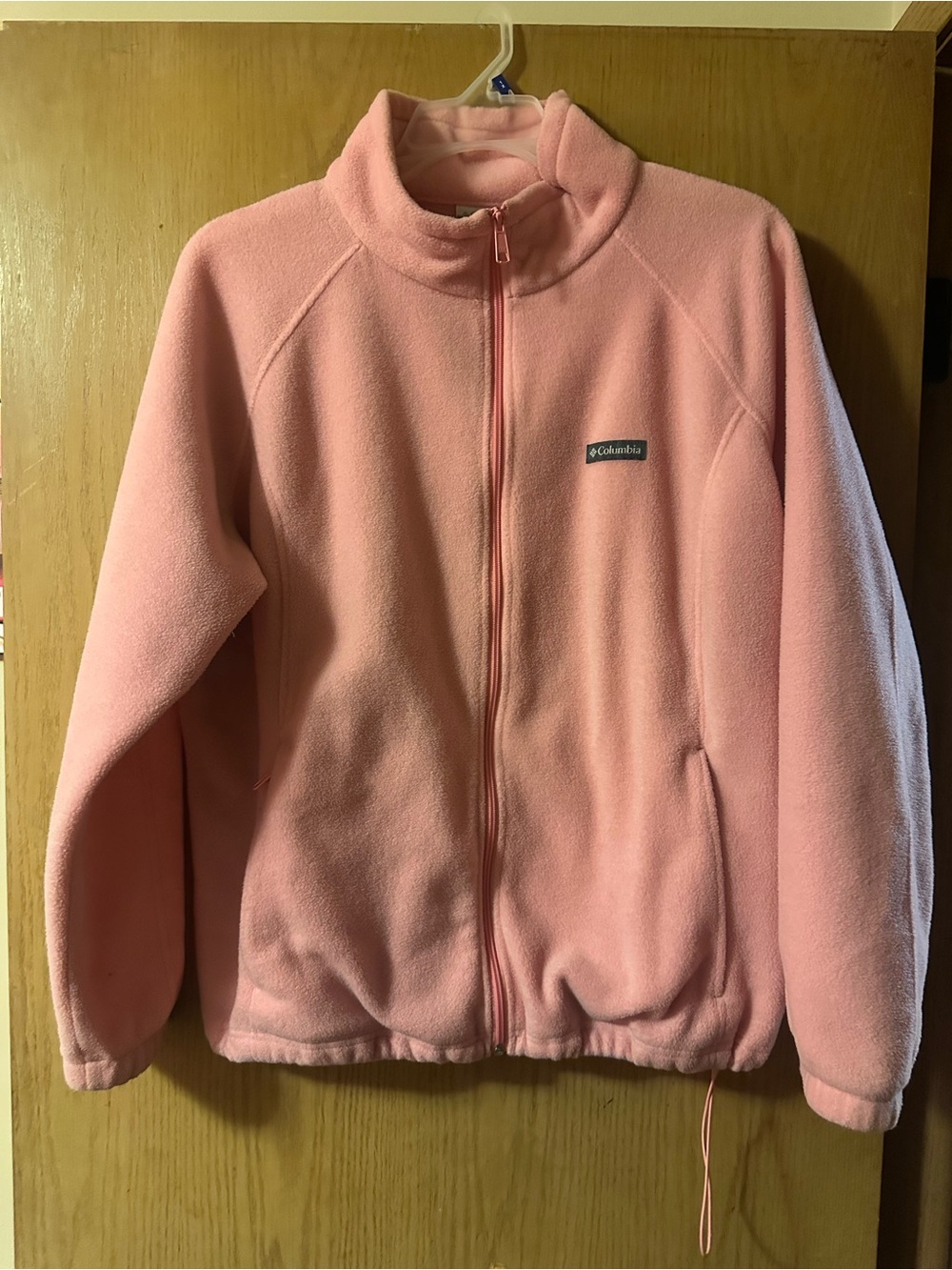 Columbia Light Pink Full-Zip Fleece Jacket